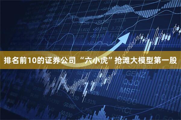 排名前10的证券公司 “六小虎”抢滩大模型第一股