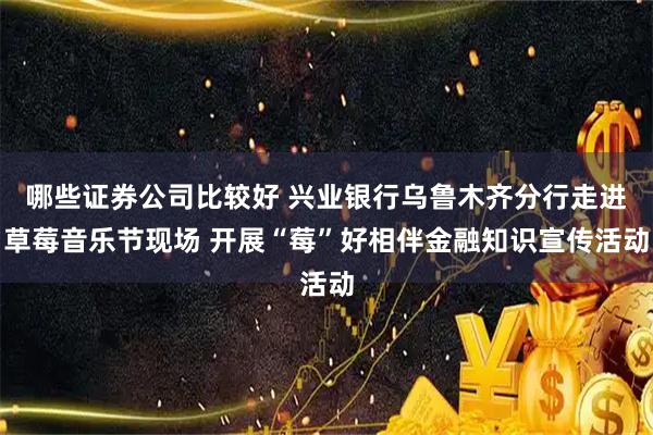 哪些证券公司比较好 兴业银行乌鲁木齐分行走进草莓音乐节现场 开展“莓”好相伴金融知识宣传活动